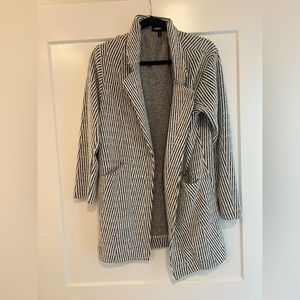 Express black and white sweater blazer